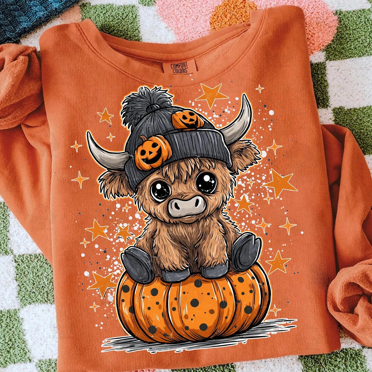 Pumpkin Highland Cow Fall - Youth Sizes