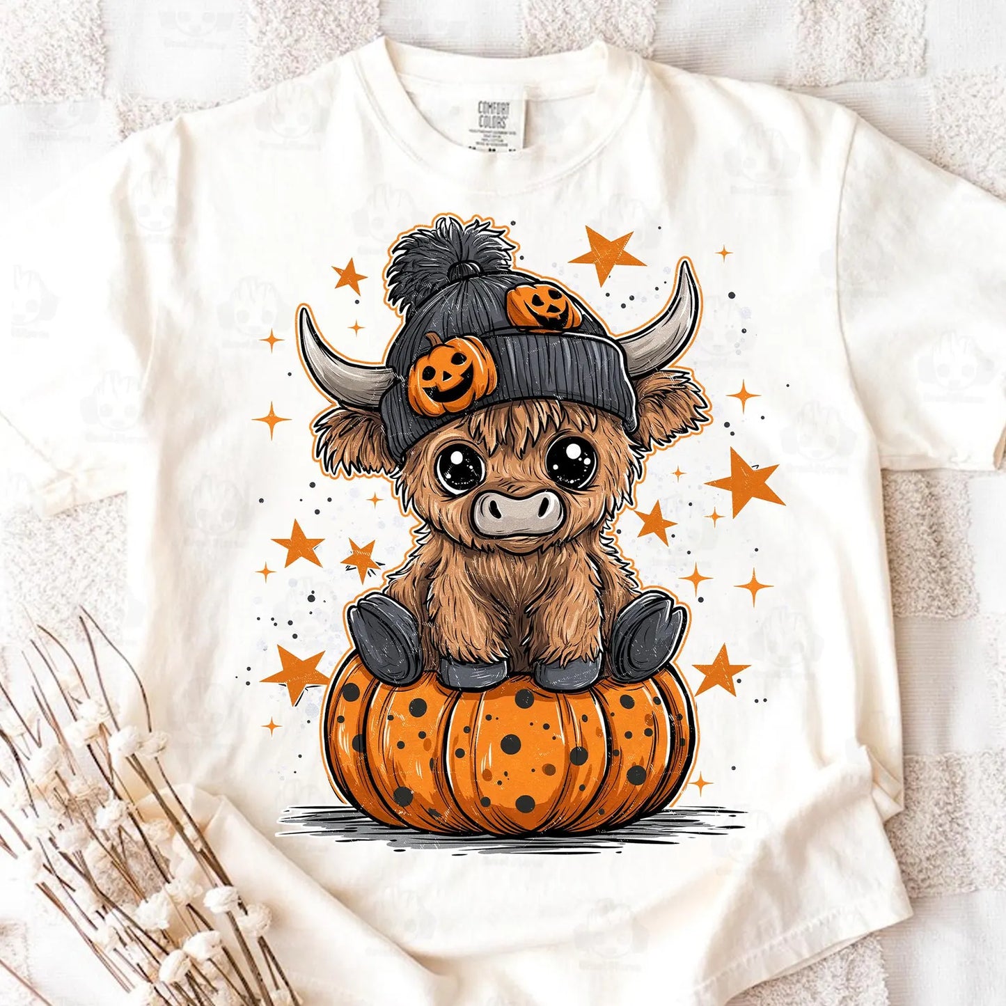 Pumpkin Highland Cow Fall - Youth Sizes