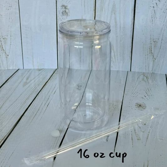 16 oz Custom Snowglobe Cup