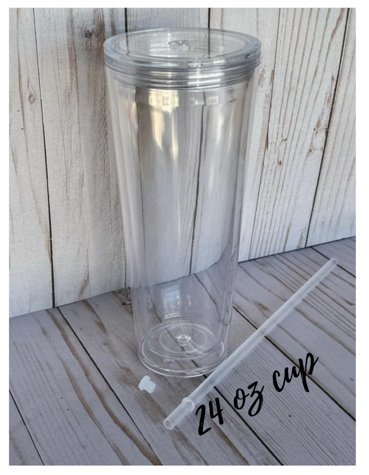 24 oz Custom Snowglobe Cup