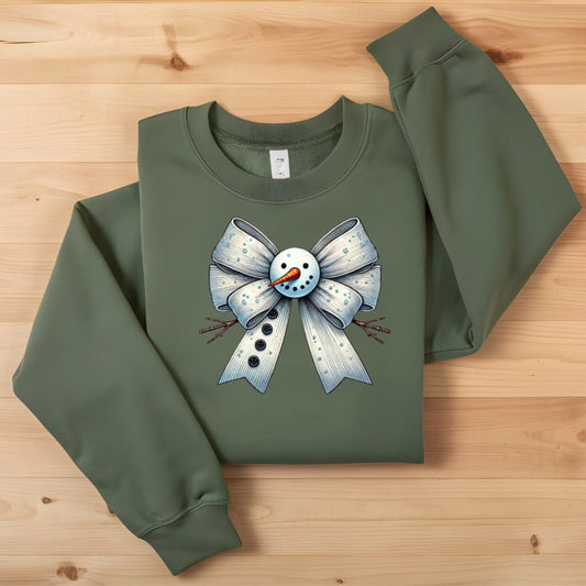 Snowman Sparkle Bow - Adult Sizes